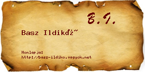 Basz Ildikó névjegykártya